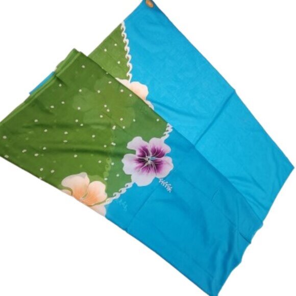 Womens Sarong Cotton Wrap, Handpainted Batik Wrapskirt Beach Pareo Beachwear-NEW - Picture 3 of 6